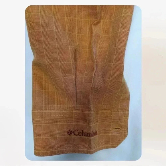 Columbia Ling Sleeve Dress Shirt Copper & Gold Size XXL - Picture 5 of 9